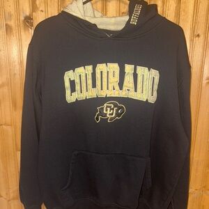 Men’s Large Colorado Buffaloes Black and Gold Hoodie
